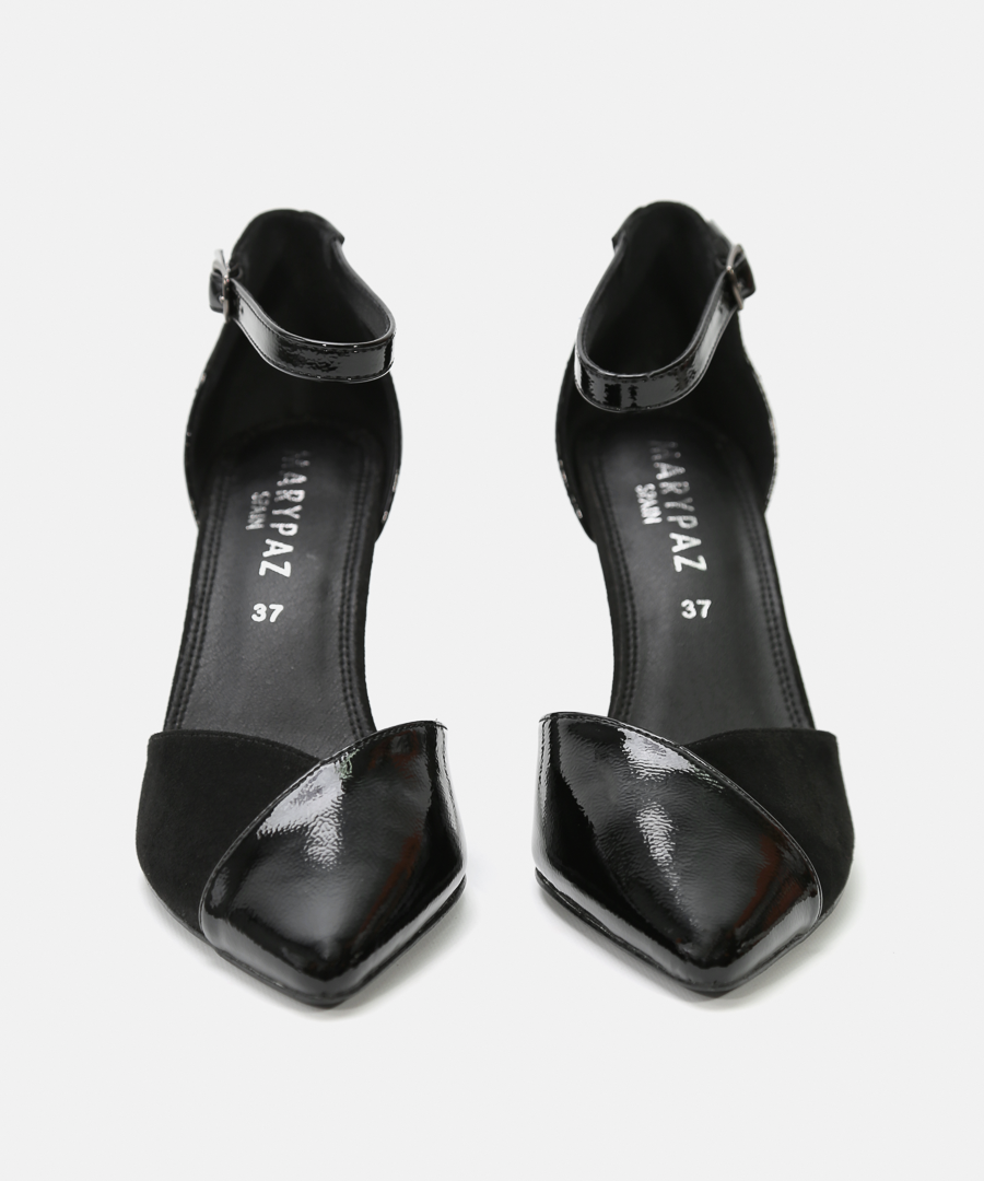 Zapatos tacón puntera combinada image number null